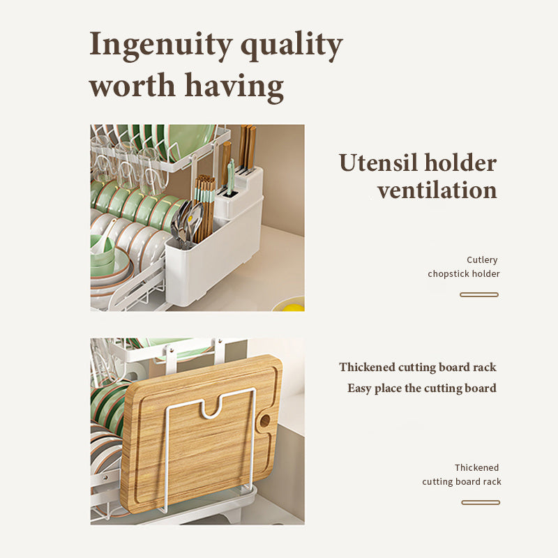 Collapsible All - in - One Kitchen Dish Rack
