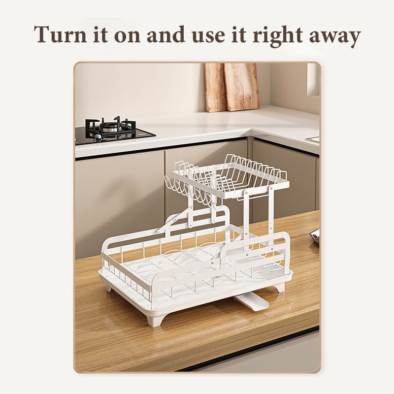 Collapsible All - in - One Kitchen Dish Rack