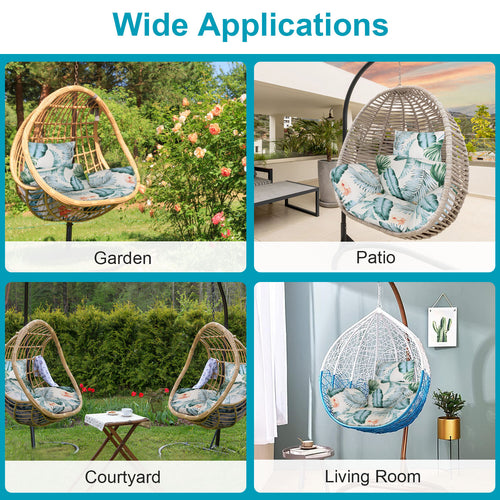 Thicken Soft Egg Swing Chair Pad for Garden, Patio, Courtyard, Living Room