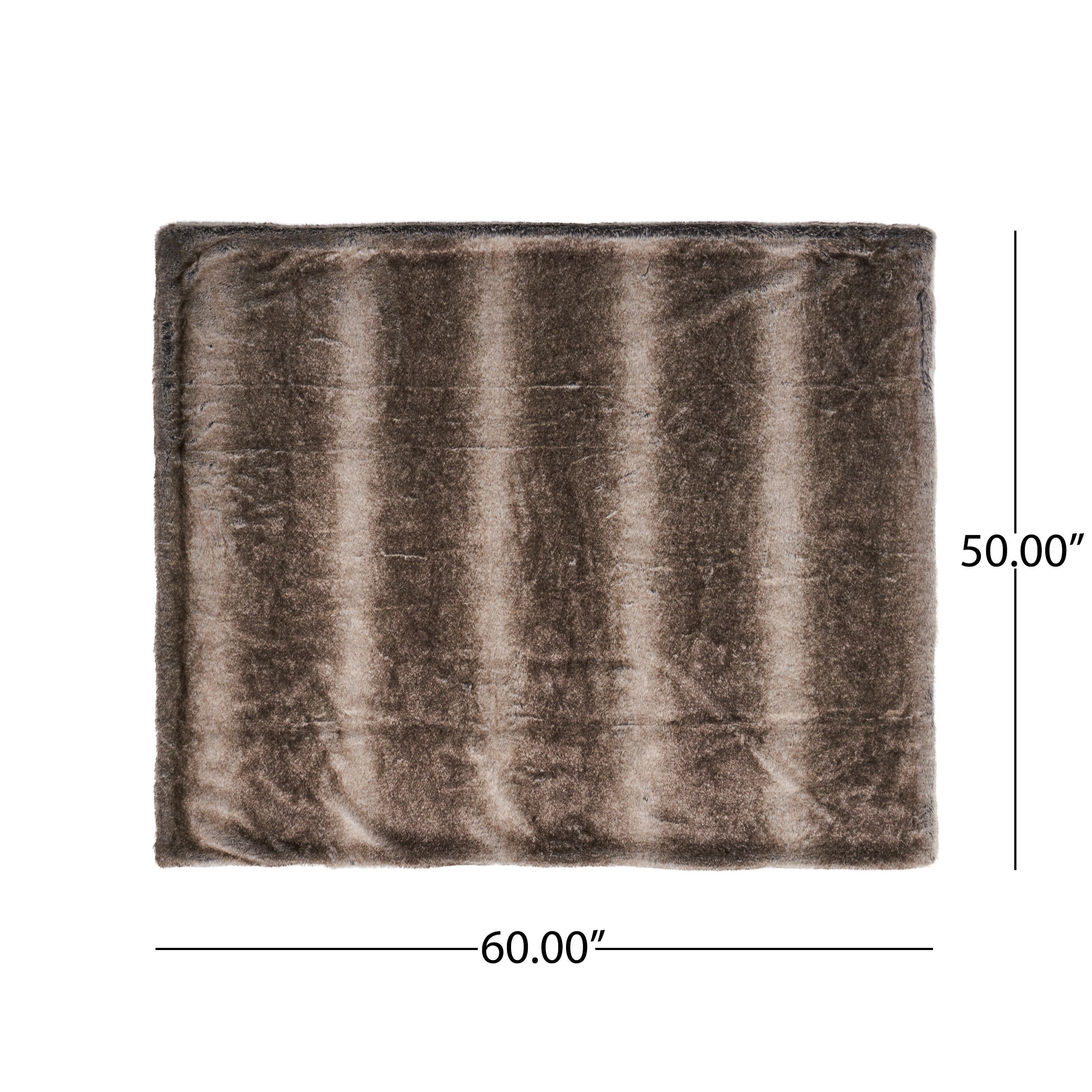 Luxury 50"x60" Faux Fur Throw Blanket for Home Decor